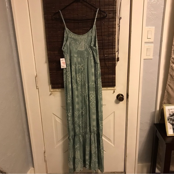 NWT Sage patchwork maxi babydoll dress - Picture 4 of 6